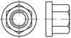 Reyher  6331-10 6Kt. Muttern M 12 mit Bund (25 Stück) Produktbild-Vorschau 1