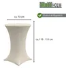 Stehtischhusse Stretch 70 cm beige Tischdecke Husse Produktbild-Vorschau 2
