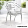 3-tlg. Bistrogarnitur Balkonset 60x60cm Alu klappbar höhenverstellbar Produktbild-Vorschau