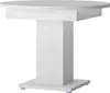 A white dining table with a pedestal base. Produktbild-Vorschau