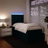 Design Boxspringbett mit Matratze Blau 80x200 cm Samt, Produktbild-Vorschau 4