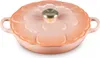 LeCreuset Casserole professionnelle Gourmet Fleur | Pêche : Voir les images du produit 2