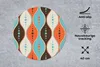 MuchoWow® Mauspad Mousepad Retro - Kreis - Design 40x40 cm Produktbild-Vorschau 3