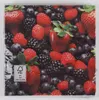 BURI 24x 20er Packung Servietten 33x33cm 3-Beeren Früchte Produktbild-Vorschau 5