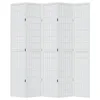 A white, multi-panel room divider is shown against a white background. Podgląd zdjęcia produktu
