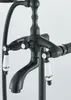 Ari Retro Freistehende Badewannenarmatur Schwarz Antik Mit Produktbild-Vorschau 3