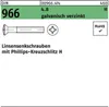 Reyher  Linsensenkschrauben DIN 966 4.8 M 5x8 -H galv. vz Produktbild-Vorschau 1
