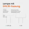 Osram GY6.35 Halogen Stecklampe 35W 765lm 3000K Warmweiß Produktbild-Vorschau 4