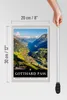 Holzschild Reise 20x30cm Gotthard Pass Wanderung Natur Produktbild-Vorschau 5