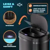 MONZANA® Mülleimer mit Sensor Küche 50L Edelstahl Automatik Produktbild-Vorschau 5