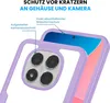 A close-up view of a phone case and a smartphone, highlighting protective features. Produktbild-Vorschau