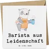 Mr. & Mrs. Panda Glückwunschkarte Barista Leidenschaft - Produktbild-Vorschau 1