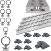 Airlineschienen Zurrschienen SET 4x 1,5m Alu eckig mit 8 Produktbild-Vorschau 1