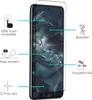 A smartphone screen protector is shown with feature callouts. Produktbild-Vorschau