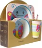 5-tlg. Kinderset mit Schmetterlingsmotiv Teller, Schale, Produktbild-Vorschau 5
