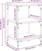 vidaXL Printerstandaard Artisan, eikenhoutlook, 50 x 41 x Productafbeelding-voorbeeld 8