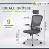 Juskys Bürostuhl Baltimore mit Rollen & Armlehne - Produktbild-Vorschau 7