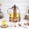 théière en bronze de 1500 ml avec réchaud et Voir les images du produit 2