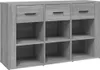 vidaXL Sideboard Grau Sonoma 100x30x59,5 cm Holzwerkstoff Produktbild-Vorschau 2
