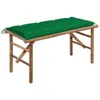 vidaXL Banc de jardin pliable avec support 118 cm bambou Voir les images du produit 8