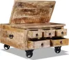 vidaXL Couchtisch Raues Mangoholz 70x70x40 cm Produktbild-Vorschau 17