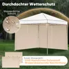 Sekey 2 Seitenteile für 3x3 /3x6m/3x9m pavillon mit Produktbild-Vorschau 6