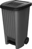 Mülleimer outdoor 90 l anthrazit/schwarz mit Pedal und Produktbild-Vorschau 1