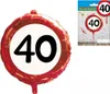 Folien-Ballon 40  Kunstsoff 45 cm Partydekoration Produktbild-Vorschau 1
