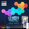 Pannelli luminosi LED esagonali RGBIC, sincronizzazione con Anteprima dell’immagine prodotto 1