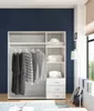 Kleiderschrank "Harry" in Weiß mit 3 Schubladen und 3 Produktbild-Vorschau 4