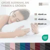 Kissenbezug 40x80 cm aus 100% Mikrofaser, Kissenhülle Braun Produktbild-Vorschau 4