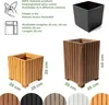 Blumenkasten aus Holz | Pflanzkasten | Blumentopf 40 x 25 x Produktbild-Vorschau 1