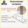 DMX - Flachverbinder verzinkt 20er Set 100x35x2,5 - Produktbild-Vorschau 2