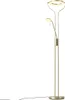 Moderne Stehleuchte Gold mit Lesearm inkl  LED und Dimmer Produktbild-Vorschau 6