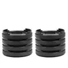 Two stacks of black plastic furniture risers are shown against a white background. Podgląd zdjęcia produktu