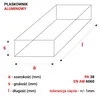 Płaskownik Aluminiowy 30x5 mm 70 cm Profil Aluminium + Podgląd zdjęcia produktu 2