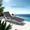 tectake® Aluminium Rattan Sonnenliege Océane 190 x 71 x 34 Produktbild-Vorschau 8