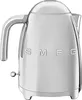 A close-up studio shot of a silver Smeg kettle. Produktbild-Vorschau