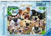 Ravensburger puzzel, 500 stukjes, "Selfie Dogs Delight", Productafbeelding-voorbeeld 1