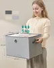SONGMICS Sada 3 úložných boxů, úložné boxy, stohovatelné s Náhled obrázku produktu 5