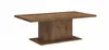 A wooden coffee table with a pedestal base, shown against a white background. Náhled obrázku produktu