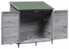 vidaXL Tuinhuis, grijs, 106 x 56 x 113,5 cm, massief hout Productafbeelding-voorbeeld 4