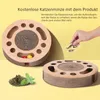 Kratzbrett Katze mit 2 Klingelballs, 3 in 1 Kratzpappe für Produktbild-Vorschau 5