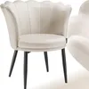 tectake® Sessel Stella dick gepolstert, mit Samtbezug oder Produktbild-Vorschau 9