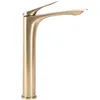 A high-rise bathroom faucet with a brushed gold finish. Anteprima dell’immagine prodotto