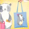 Mr. & Mrs. Panda Tote Bag Zahnarzthelferin Herz - Sky Blue Produktbild-Vorschau 2