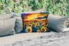 MuchoWow® Outdoor Kissen - Gemälde - Ölfarbe - Blumen - Produktbild-Vorschau 2
