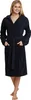 Schiesser peignoir essentials bathrobe with hood navy Voir les images du produit 6