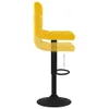 A side view of a yellow bar stool on a white background. Náhled obrázku produktu