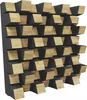 A 3D acoustic panel with a wood and black finish. Náhľad obrázku produktu